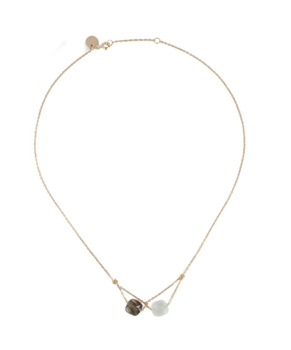 Collar Two Semiprecious Stones