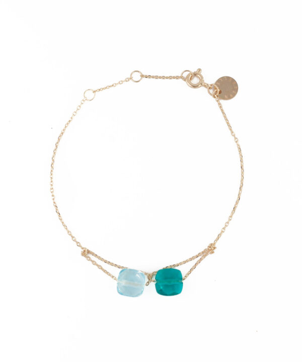 Pulsera Two Semiprecious Stones
