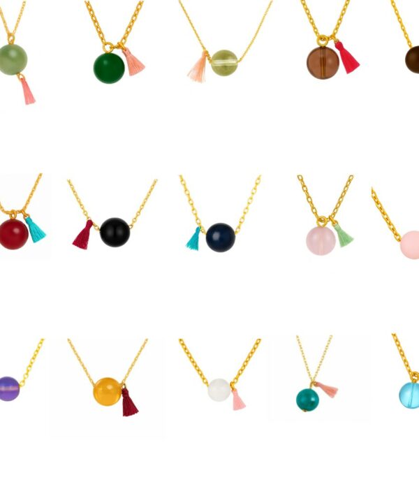 Collar Canica Pensamiento Alegre