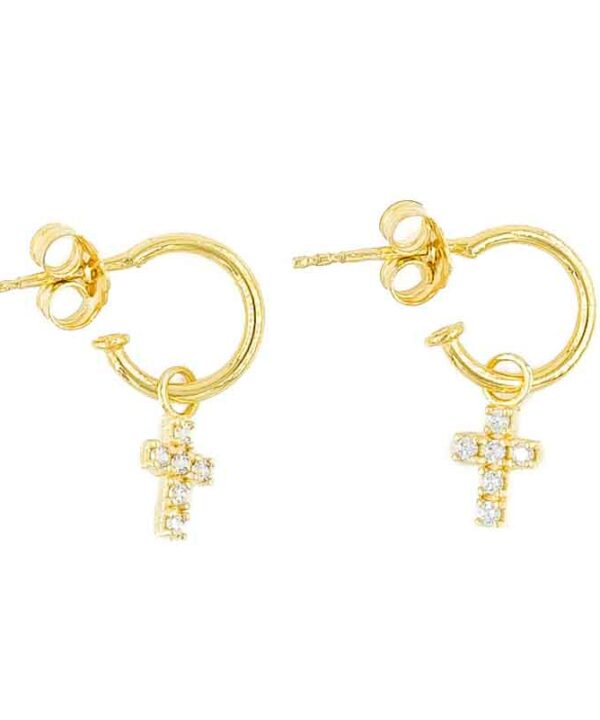 Pendientes Croix Circonitas