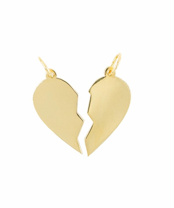 Charm Corazón 2 mitades personalizado