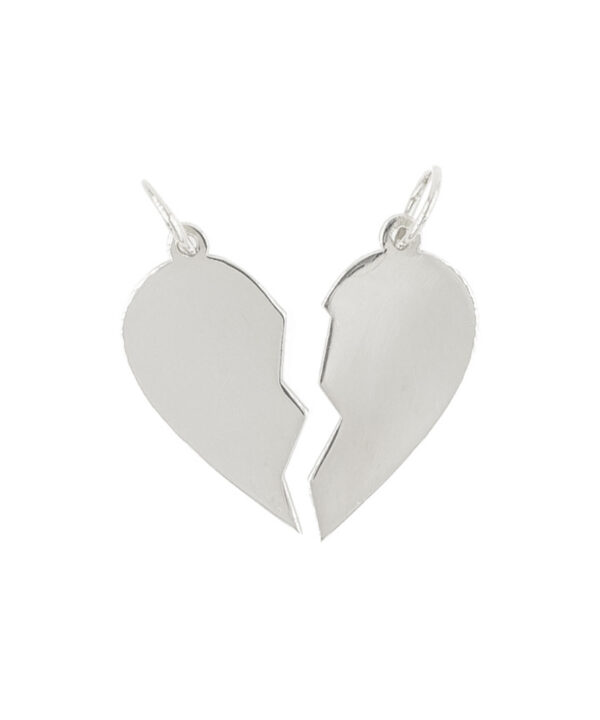Charm Corazón 2 mitades personalizado