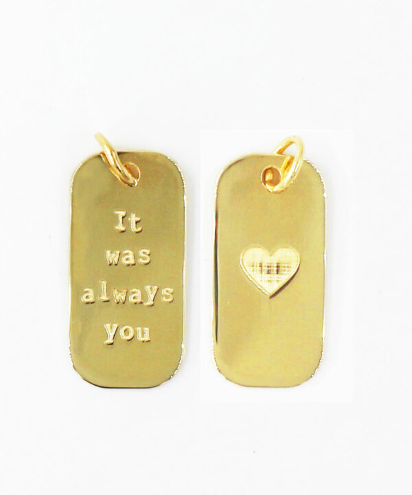 Charm Military Love Tags