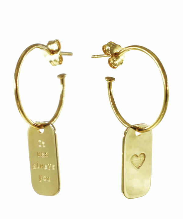 Pendientes Military Love Tags