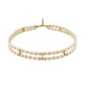 Choker de perlas barrocas naturales con plata de ley chapada en oro de 18k – modelo Sirène hecho a mano
