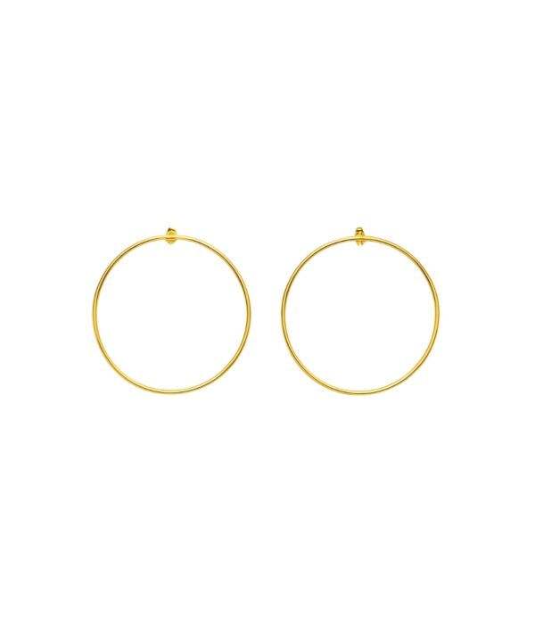 aros pendientes plata bañada en oro