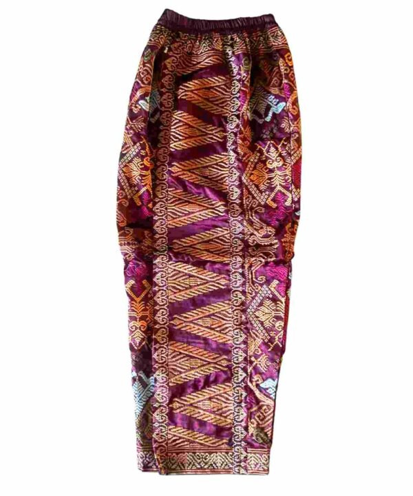 falda bali estilo balines borados oro y colores vivos es lila
