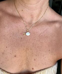 collar pez perla natural barroca