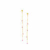 Pendientes con cristales rosa, diseño delicado y brillante a juego con el Collar Rose