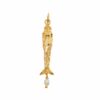 Charm de sirena con perla barroca natural, joya inspirada en el mar y la feminidad