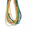 Collar Coralina con cuentas de cristal de colores, diseño veraniego y artesanal