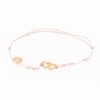 Pulsera corazones unidos hecha a mano con cristales swarovski