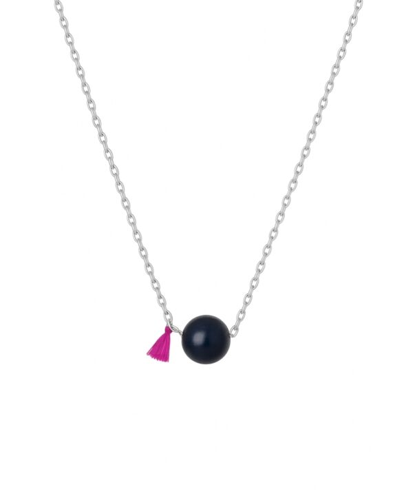 Collar Canica Pensamiento Alegre Ónix