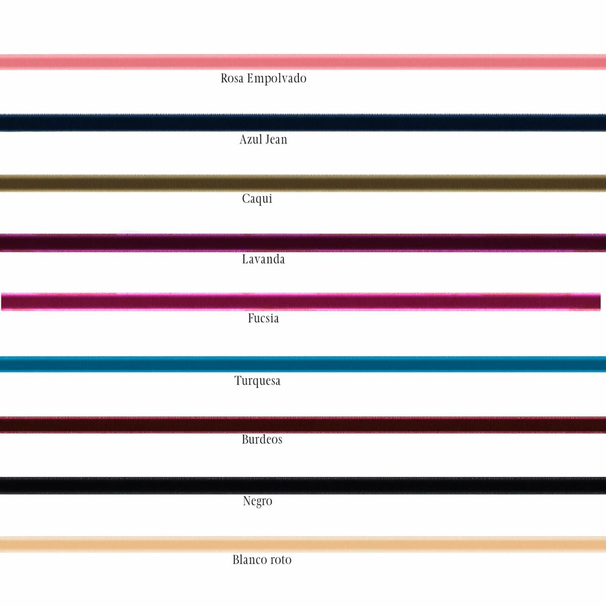chokers terciopelo de todos los colores